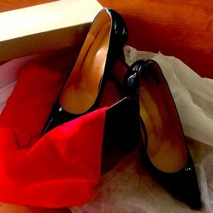 Black Patent Leather Stilettos/Pumps